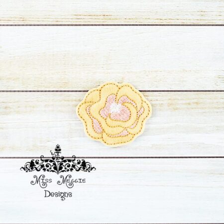 Peony Flower Spring feltie design ITH embroidery design file