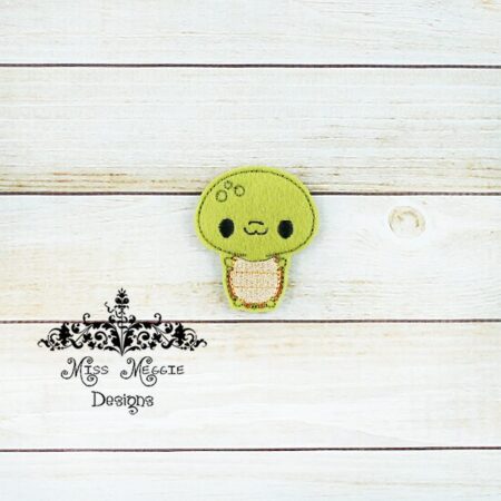 Baby Turtle feltie design ITH embroidery design file