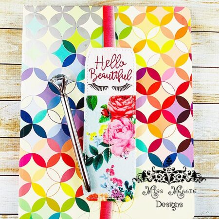 Planner 2 pen holder Hello Beautiful  ITH Embroidery design file