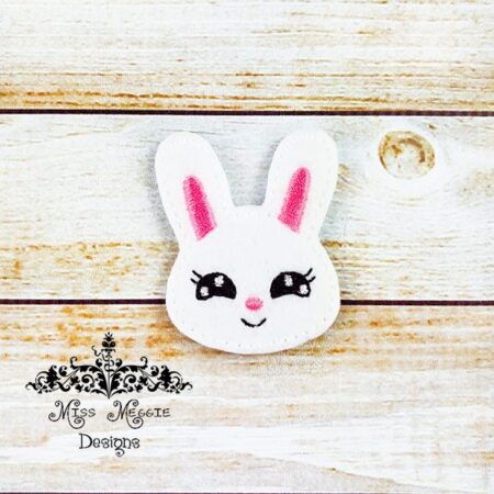 Happy Bunny 1 feltie design ITH embroidery design file