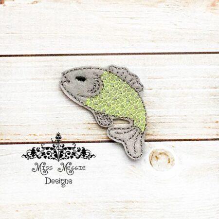 Fish Scales feltie design ITH embroidery design file