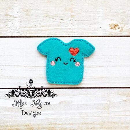 Happy Shirt feltie design ITH embroidery design