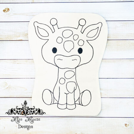 Doodle stuffed doll Lennie  Giraffe ITH Embroidery design file