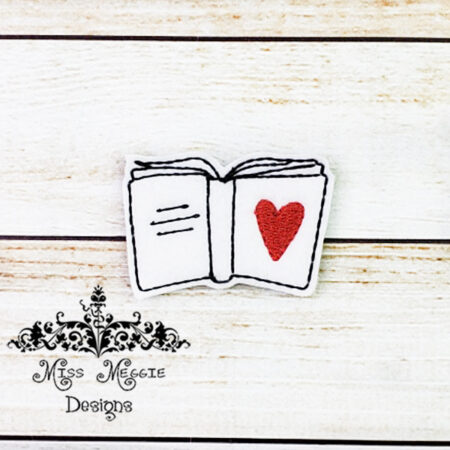 Love book feltie ITH Embroidery design file planner