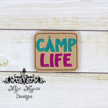 Camp Life Camping feltie design ITH embroidery design