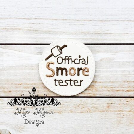 Official Smore Tester feltie design ITH embroidery design