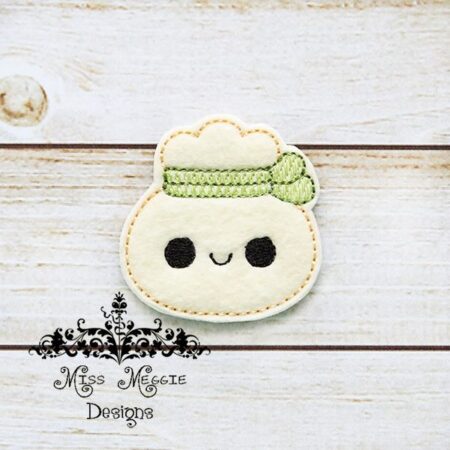 Chinese Ninja Dumpling Cute Feltie ITH design digital file