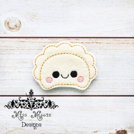 Chinese Wonton Dumpling Cute Feltie ITH design digital file