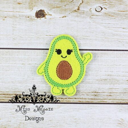Avocado Cutie 2 feltie ITH Embroidery design file