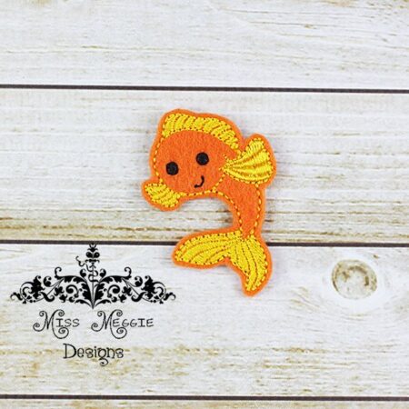 Fish Fishy 2 feltie ITH Embroidery design file