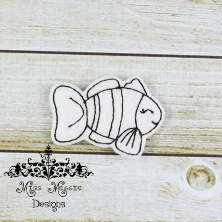 Fish Fishy 4 feltie ITH Embroidery design file
