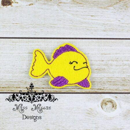 Fish Fishy 1 feltie ITH Embroidery design file