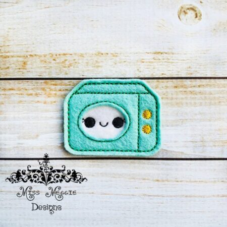 Microwave cooking feltie ITH Embroidery design file