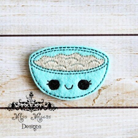 Mixing Bowl feltie ITH Embroidery design file