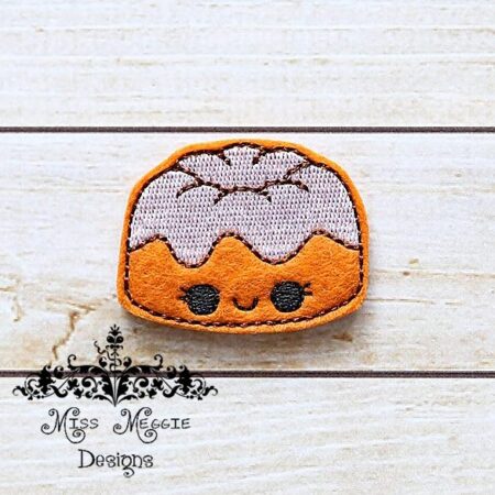Bundt Cake sweet feltie ITH Embroidery design file