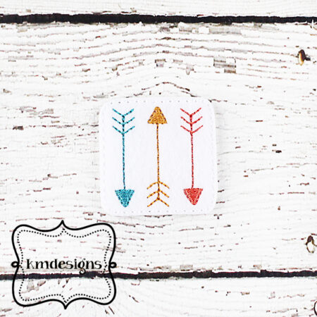 3 Arrows feltie ITH Embroidery design file