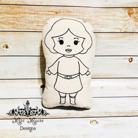 Doodle coloring doll Galaxy Princess L ITH Embroidery file