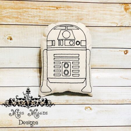 Doodle coloring doll Galaxy Robot 1 ITH Embroidery file