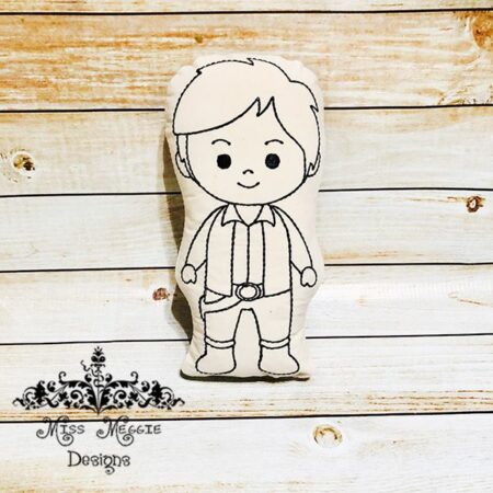Doodle coloring doll Galaxy Hans ITH Embroidery file