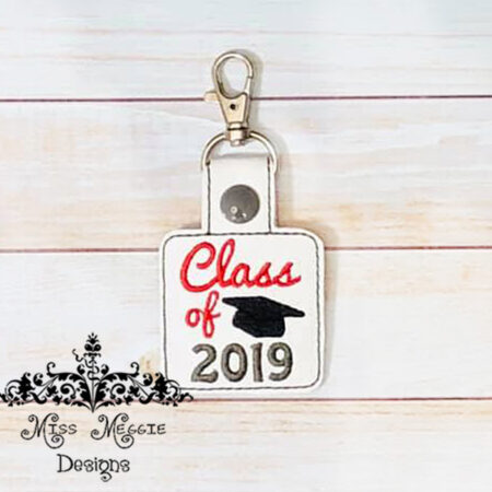Class of 2019 Snaptab ITH Embroidery design file