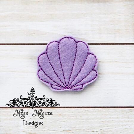 Seashell Summer feltie ITH Embroidery design file
