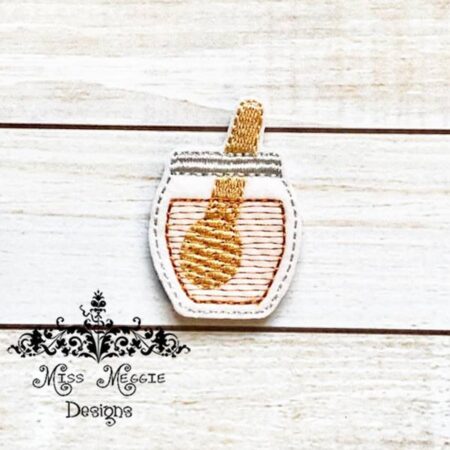 Honey Jar feltie ITH Embroidery design file