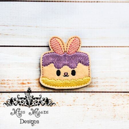 Cake Bunny Rabbit  Sweet Party feltie ITH Embroidery design file