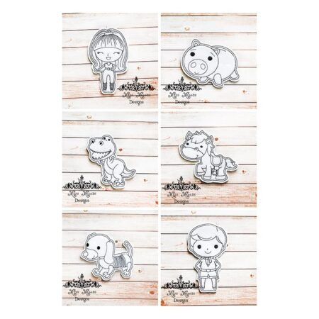 Toy Friends set 2 coloring dolls ITH Embroidery design
