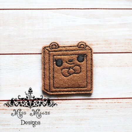 Num Kawaii Chocolate Bar feltie ITH Embroidery design file