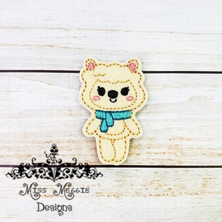 Doll Llama Alpaca feltie ITH Embroidery design file