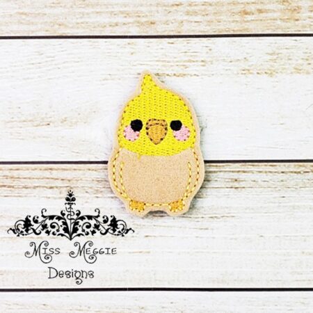 Bird Birdie Cockatiel feltie ITH Embroidery design