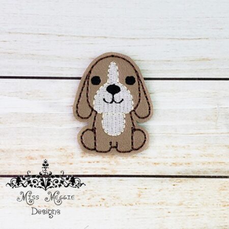 Beagle Dog puppy feltie ITH Embroidery design file