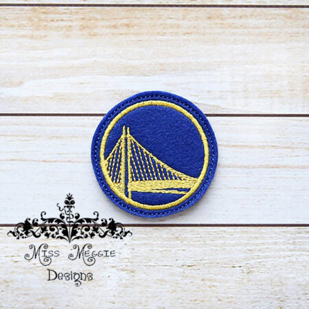 Golden Bridge feltie ITH Embroidery design file