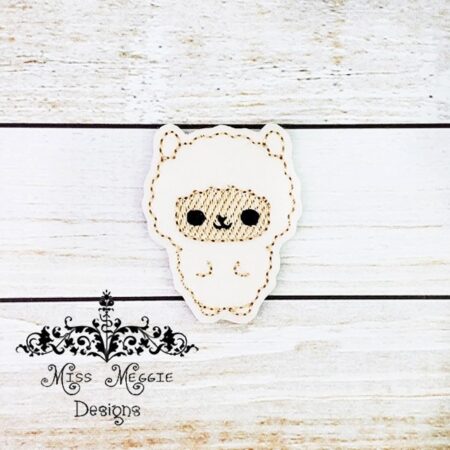 Llama Standing up  feltie ITH Embroidery design file