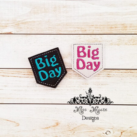 Big Day planner feltie ITH Embroidery design file