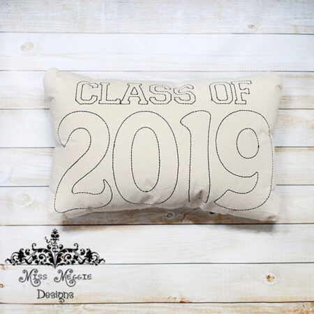 Doodle coloring doll stuffie Graduation 2019 Embroidery file