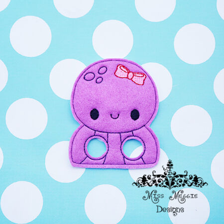 Octopus Finger Walker puppet ITH Embroidery design file