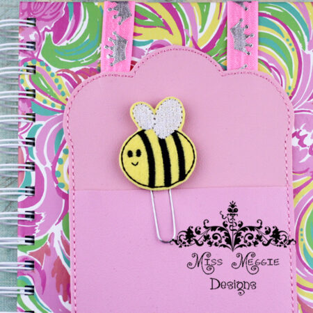 Busy Honey Bee feltie ITH Embroidery design file
