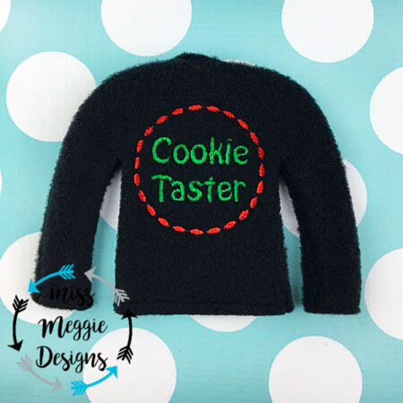 Cookie Taster ITH Doll shirt embroidery design file