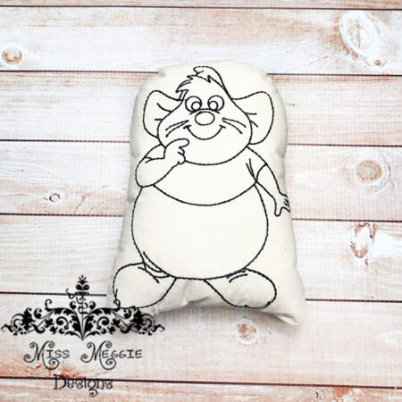 Doodle coloring doll stuffie Cindy Fat mouse Embroidery file