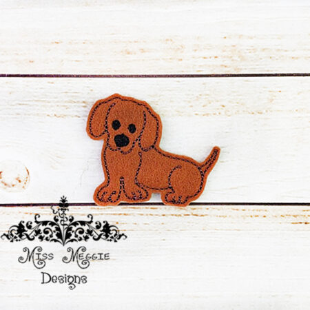 Doggie Dog 3 feltie ITH Embroidery design file