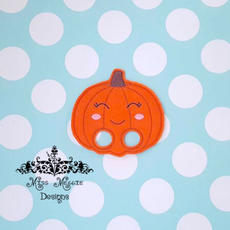 Pumpkin Finger Walker puppet ITH Embroidery design file