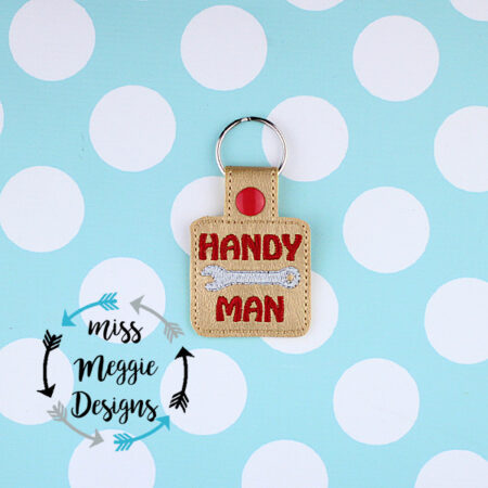 Handy Man wrench snaptab Ith Embroidery design file