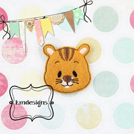 Woodland Squirrel animal Digital ITH Feltie Embroidery Design