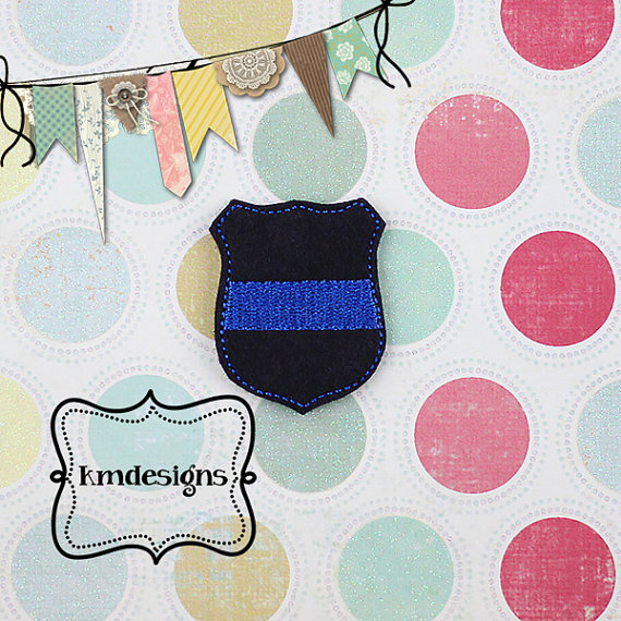 thumbnail image 2 of Support Law Enforcement Patch – 3.5” Embroidered Iron-On / Sew-On – Made In USA, Blue Heron 2 of 2