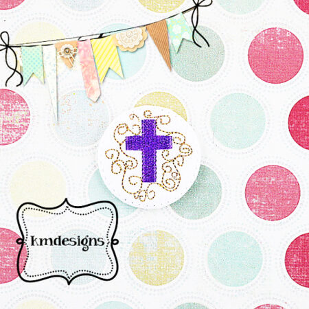Easter Cross Digital Embroidery ITH Feltie Design