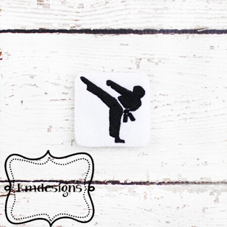 Karate Kickboxing Feltie ITH Embroidery design file
