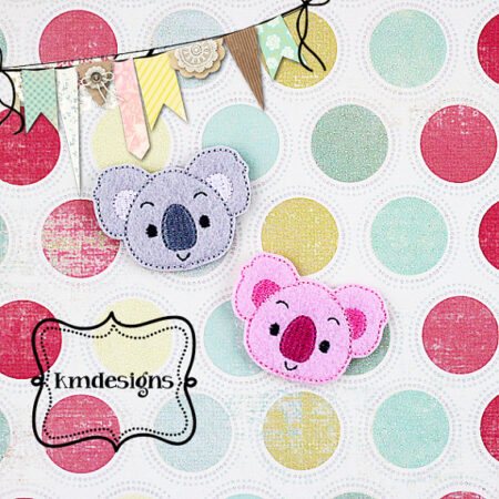 Zoo time Koala Bear ITH Embroidery design file