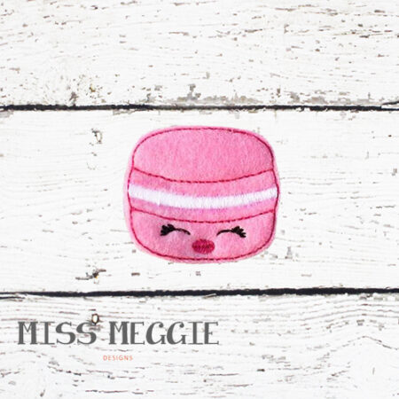 Mrs Macaroon feltie ITH Embroidery design file