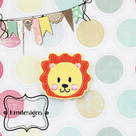 Circus Lion feltie ITH Embroidery design file